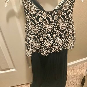 Black and white dress